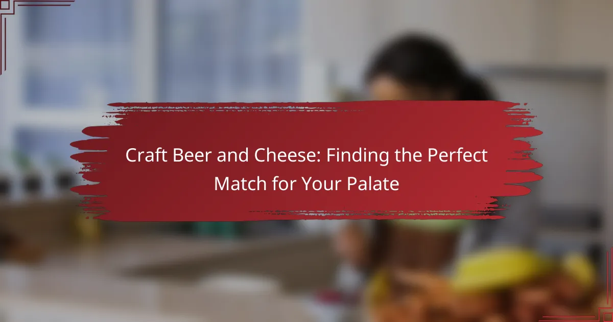 Craft Beer and Cheese: Finding the Perfect Match for Your Palate