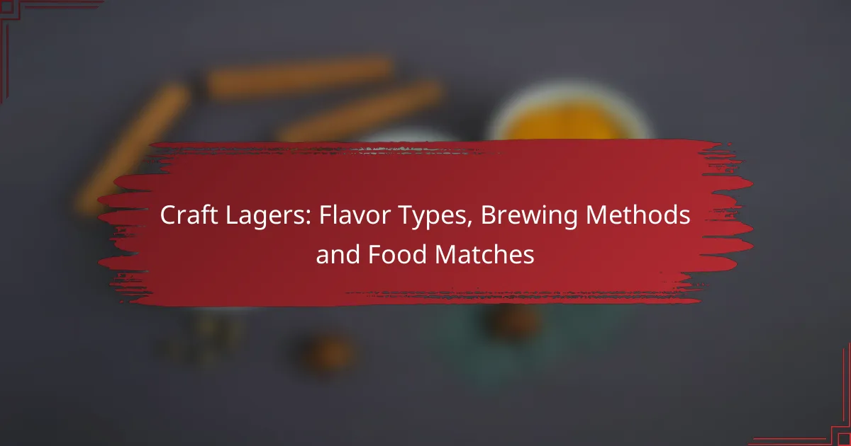 Craft Lagers: Flavor Types, Brewing Methods and Food Matches
