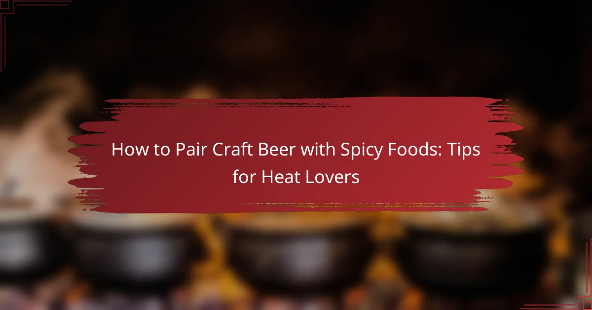 How to Pair Craft Beer with Spicy Foods: Tips for Heat Lovers