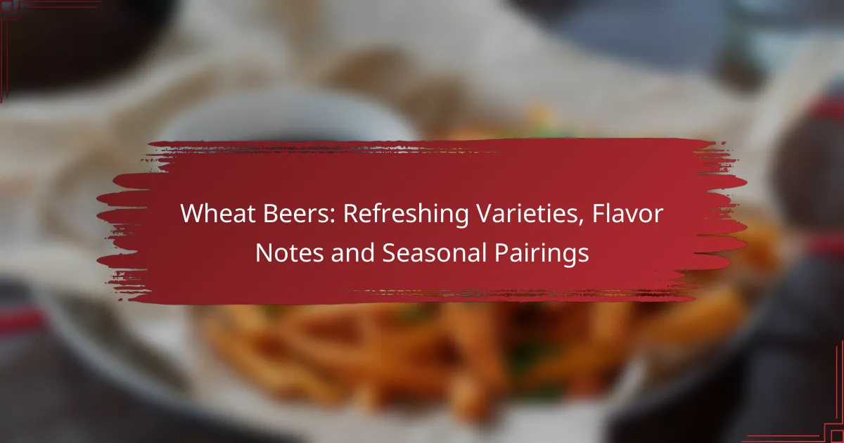 Wheat Beers: Refreshing Varieties, Flavor Notes and Seasonal Pairings